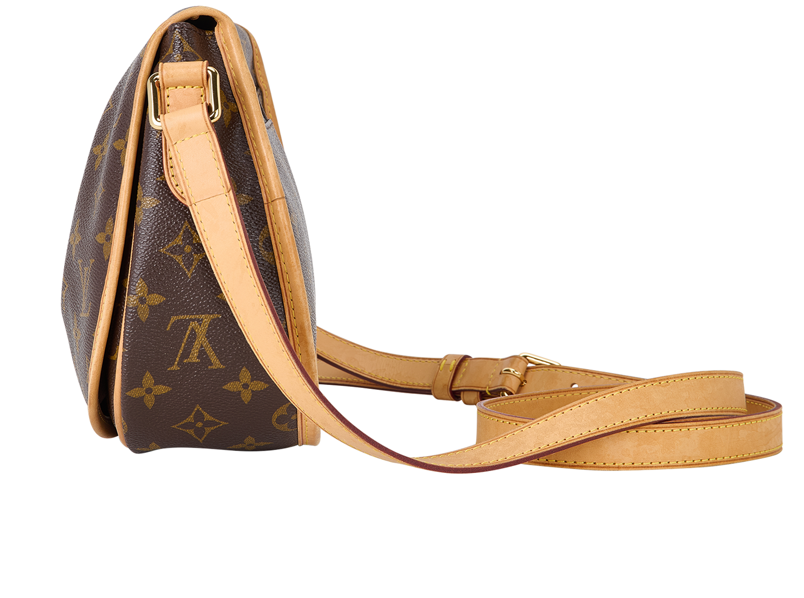 Menilmontant PM Crossbody, &pound;750, Handbags, Brown, Canvas, Bottom view